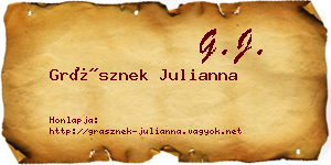 Grásznek Julianna névjegykártya